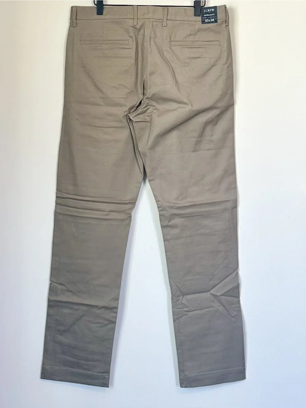 NWT J.Crew Straight Fit TruTemp365 Khaki Chino Pants - Size: 33x34